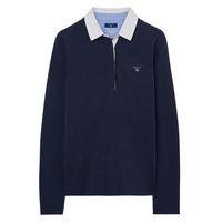 Solid Jersey Rugby Shirt - Marine