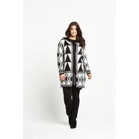 so fabulous aztec pattern edge to edge cardigan