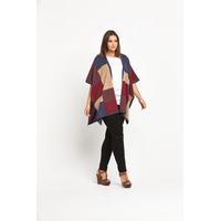 So Fabulous Colour Block Blanket Cape