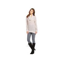 South Brushed Open Stitch Roll Neck Jumper