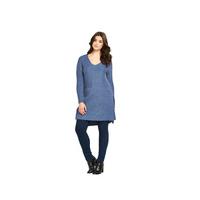 So Fabulous Rib Split Side Tunic Jumper