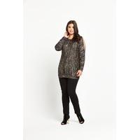 So Fabulous Sequin Cold Shoulder Jumper