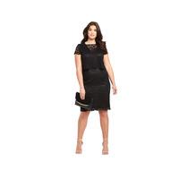 So Fabulous Scallop Edge Lace Double Layer Dress