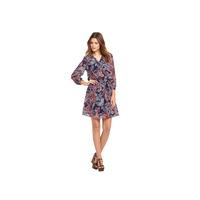 South Boho Printed Shirred Dress