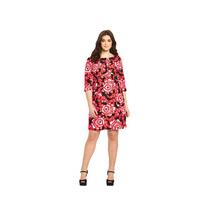 so fabulous crepe print shift dress