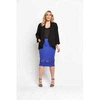 So Fabulous Crepe Draped Blazer