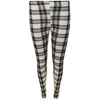 Sonia Tartan Leggings - White