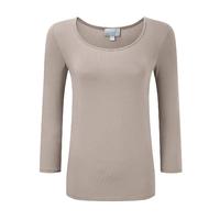 Soft Jersey Scoop Neck Top (Iced Coffee / 14)