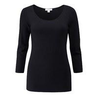 Soft Jersey Scoop Neck Top (Black / 10)