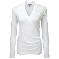 Soft Jersey Wrap Top (White / 14)