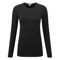 soft jersey crew neck top black 20