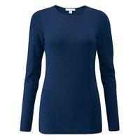 soft jersey crew neck top french navy 18