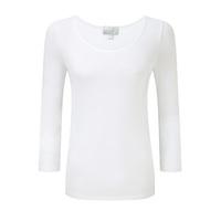Soft Jersey Scoop Neck Top (White / 08)