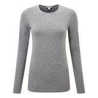 soft jersey crew neck top dark grey marl 12