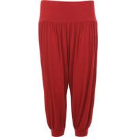 Sonia Cropped 3/4 Harem Trousers - Red