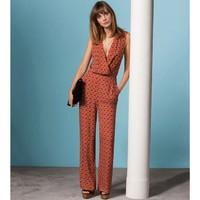 Softly Draping Printed Jumpsuit