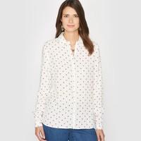 Softly Draping Polka Dot Blouse