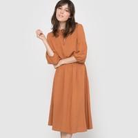 Softly Draping Midi Dress