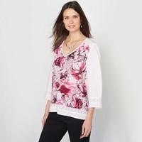 Softly Draping Printed Blouse