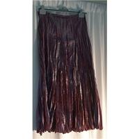south pleated skirt south size 34 brown pleated skirt