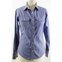 Soulcal & Co Size: 8 Light Blue Checkered Cotton Shirt