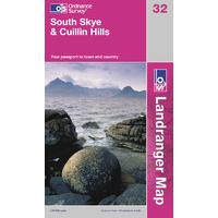 South Skye & Cuillin Hills - OS Landranger Map Sheet Number 32