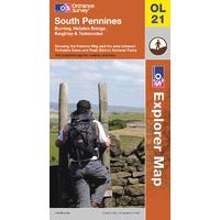 south pennines os explorer map sheet number ol21