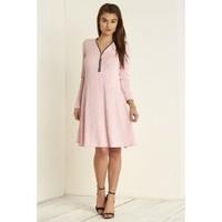 Sofia Front Zip Swing Dress