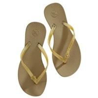 Solid Gold Flip Flop - Gold