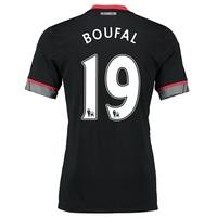 Southampton Away Shirt 2016-17 - Kids Black with Boufal 19 printing, Black