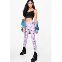 solar system festival leggings lilac