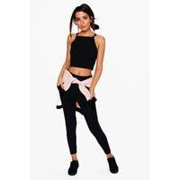 Soft Knit Highwaist Leggings - black