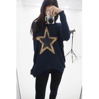 Sophina star shimmer oversized jumper