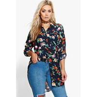 Soph Oversized Floral Shirt - multi