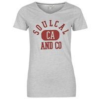 SoulCal Heritage V Neck T Shirt Ladies