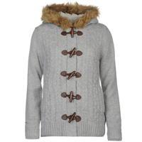 SoulCal Toggle Lined Knitted Ladies Hoodie