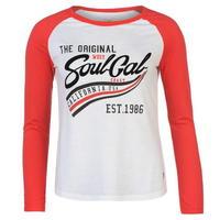 SoulCal Three Quarter Sleeve T Shirt Ladies