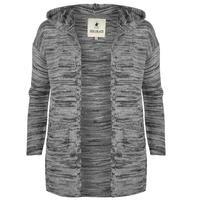 soulcal hooded stripe knitted cardigan ladies