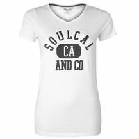 SoulCal Heritage V Neck T Shirt Ladies