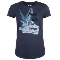 SoulCal Bird Graphic T Shirt Ladies