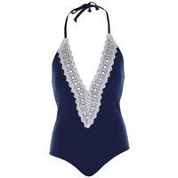 SoulCal Crochet Trim Swimsuit Ladies