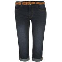 soulcal belted crop jeans ladies