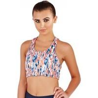 South Beach Ladies Vibrant Fitness Gym Workout Crop Top women\'s Blouse in blue