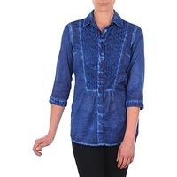 soliver chemister manches tr womens shirt in multicolour