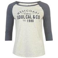 SoulCal Deluxe Raglan Baseball Top