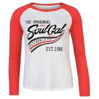 SoulCal Three Quarter Sleeve T Shirt Ladies