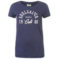 SoulCal Indigo T Shirt Ladies