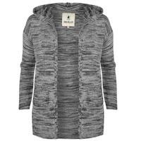 SoulCal Hooded Stripe Knitted Cardigan Ladies
