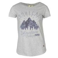SoulCal Cal Mountain Tee Shirt Ladies