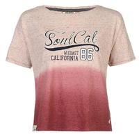SoulCal Dip Dye T Shirt Ladies